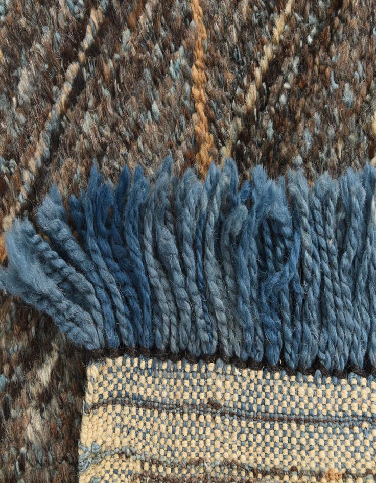 Detail image of 6' 3 x 9' 7  Hand Knotted Moroccan Wool Rug