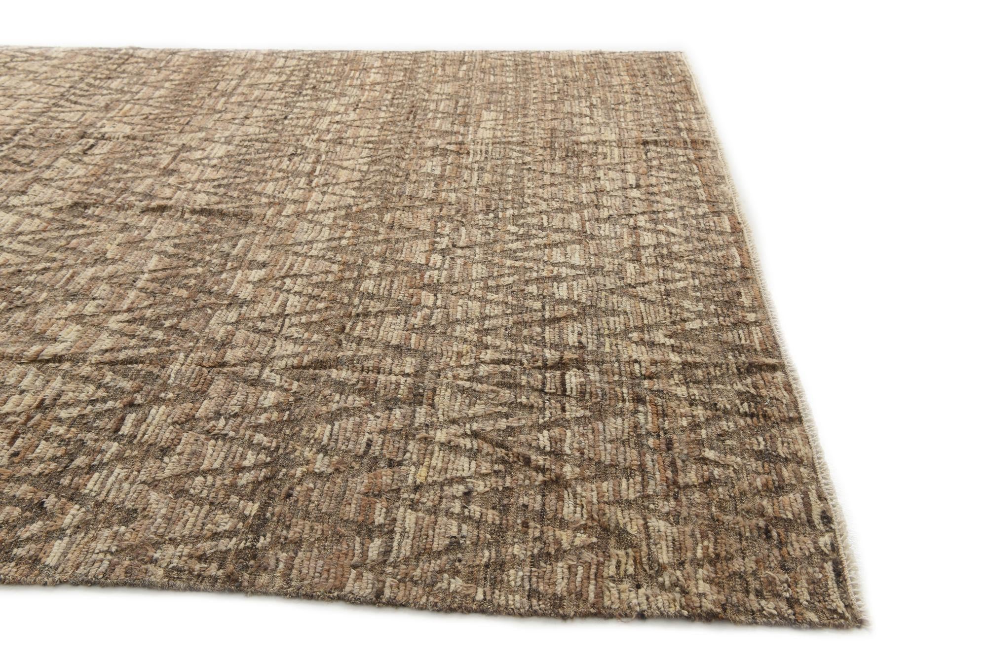 8' 7 x 10' 2 Hand Knotted Moroccan Wool Rug