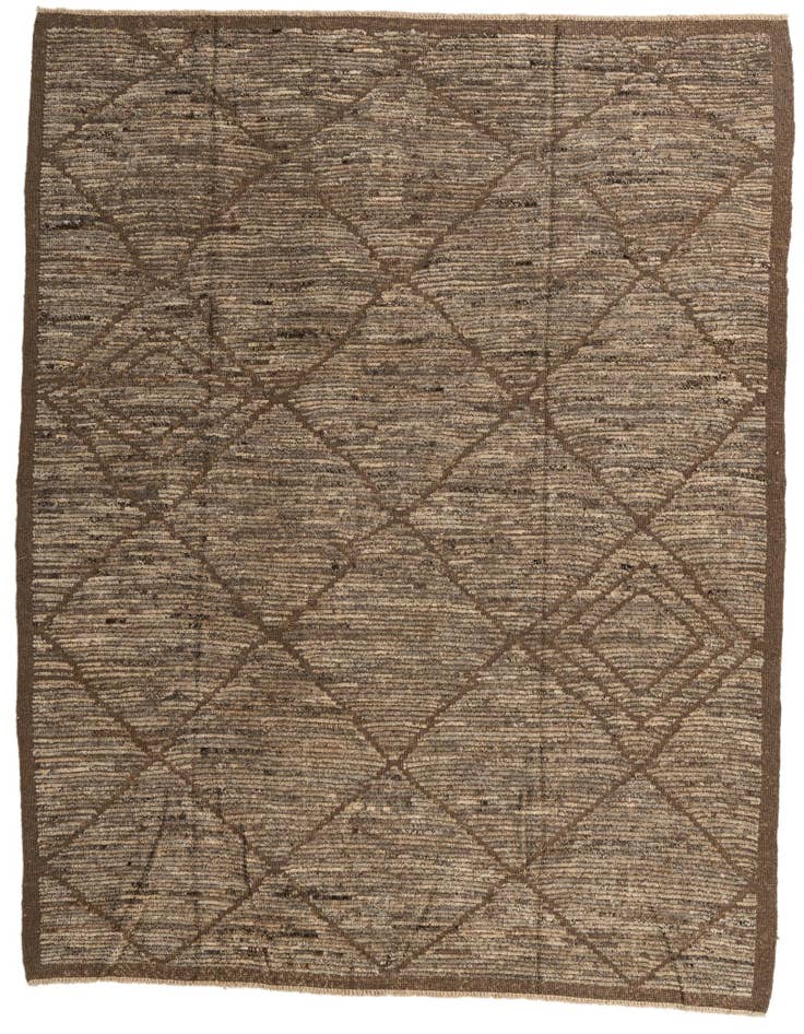Detail image of 8' 5 x 10' 5 Hand Knotted Moroccan Wool Rug