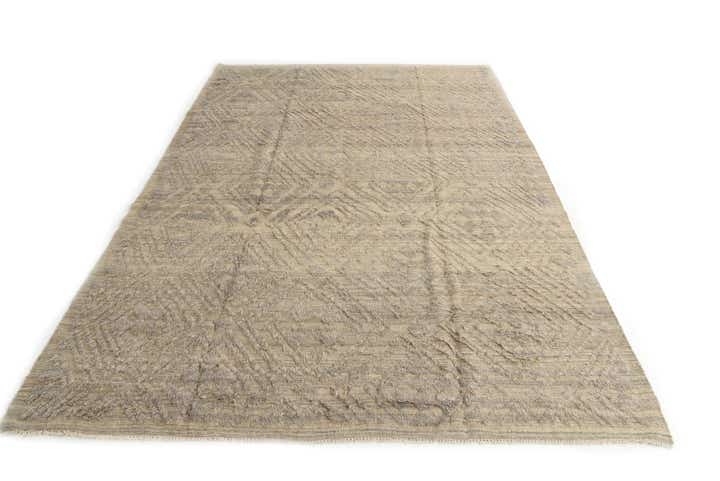 8' 10 x 12' 4 Hand Knotted Moroccan Wool Rug