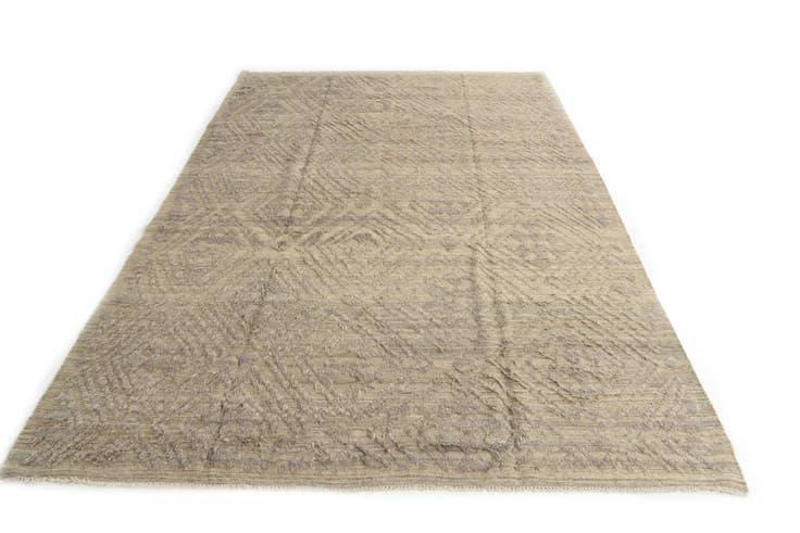 Detail image of 8' 10 x 12' 4 Hand Knotted Moroccan Wool Rug