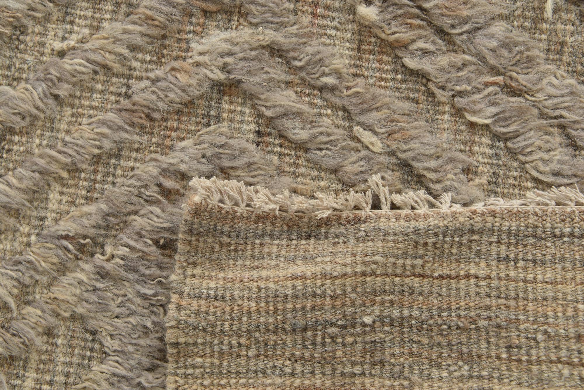 8' 10 x 12' 4 Hand Knotted Moroccan Wool Rug