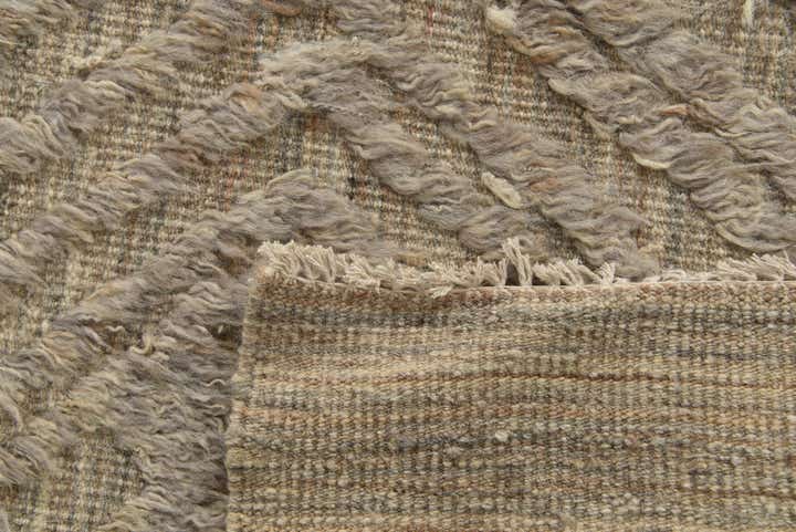 8' 10 x 12' 4 Hand Knotted Moroccan Wool Rug