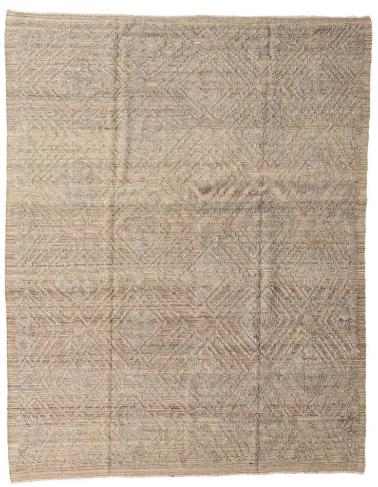 Detail image of 8' 10 x 12' 4 Hand Knotted Moroccan Wool Rug