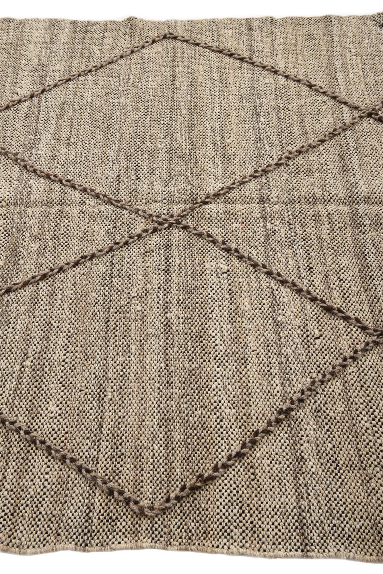 5' 3 x 8' Hand Knotted Moroccan Wool Rug