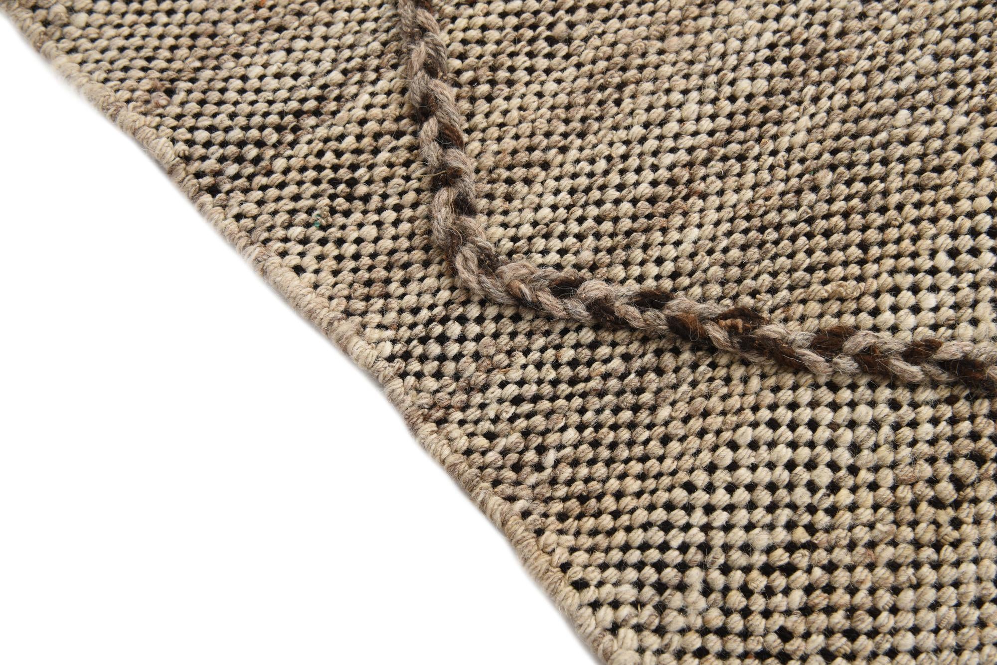 5' 3 x 8' Hand Knotted Moroccan Wool Rug