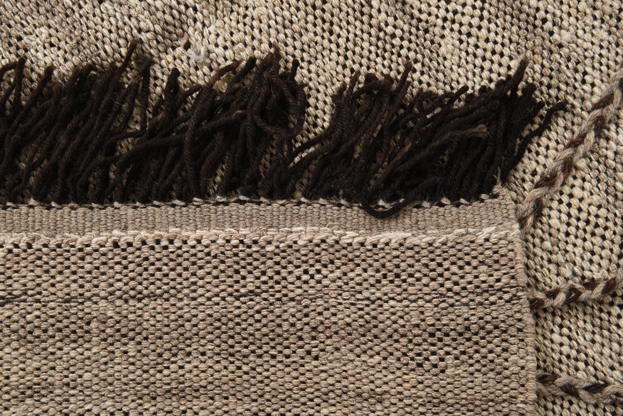 5' 3 x 8' Hand Knotted Moroccan Wool Rug