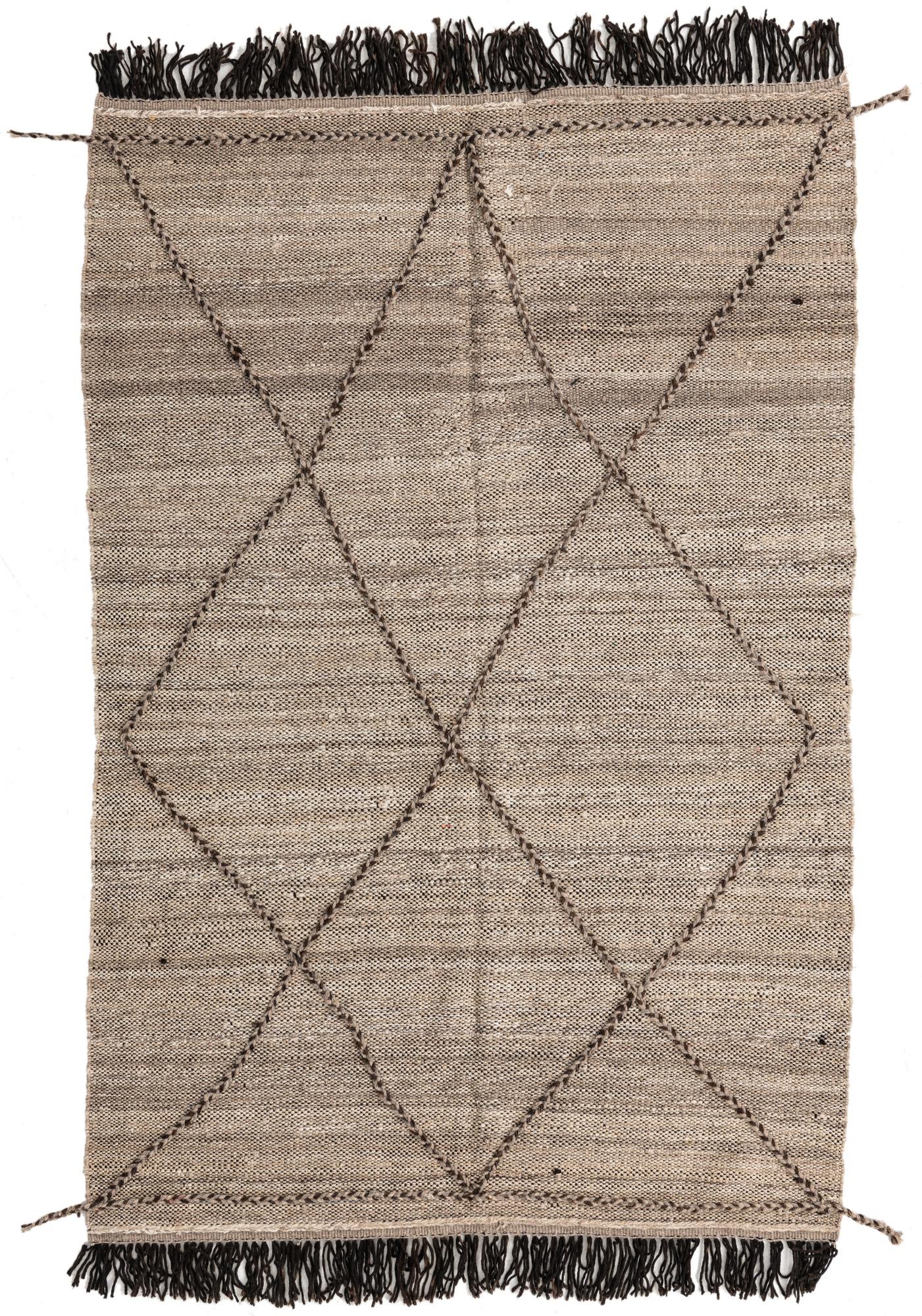 5' 3 x 8' Hand Knotted Moroccan Wool Rug