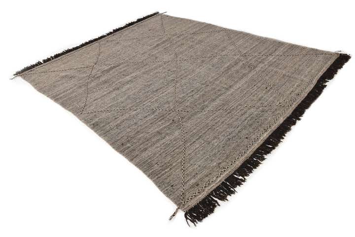 8' x 10' Hand Knotted Moroccan Wool Rug