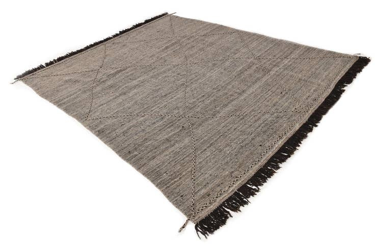 Detail image of 8' x 10' Hand Knotted Moroccan Wool Rug