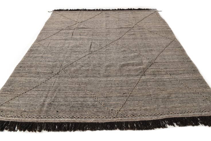 Detail image of 8' x 10' Hand Knotted Moroccan Wool Rug