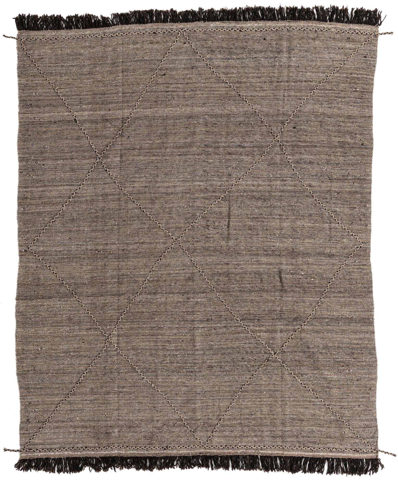 8' x 10' Hand Knotted Moroccan Wool Rug
