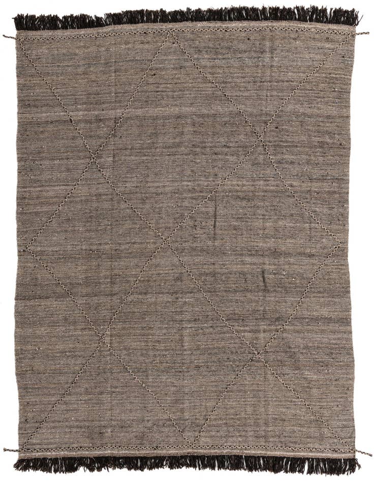 Detail image of 8' x 10' Hand Knotted Moroccan Wool Rug