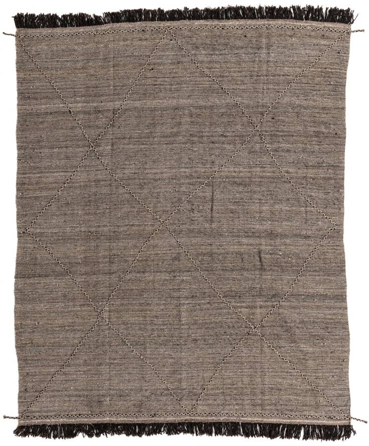 Detail image of 8' x 10' Hand Knotted Moroccan Wool Rug