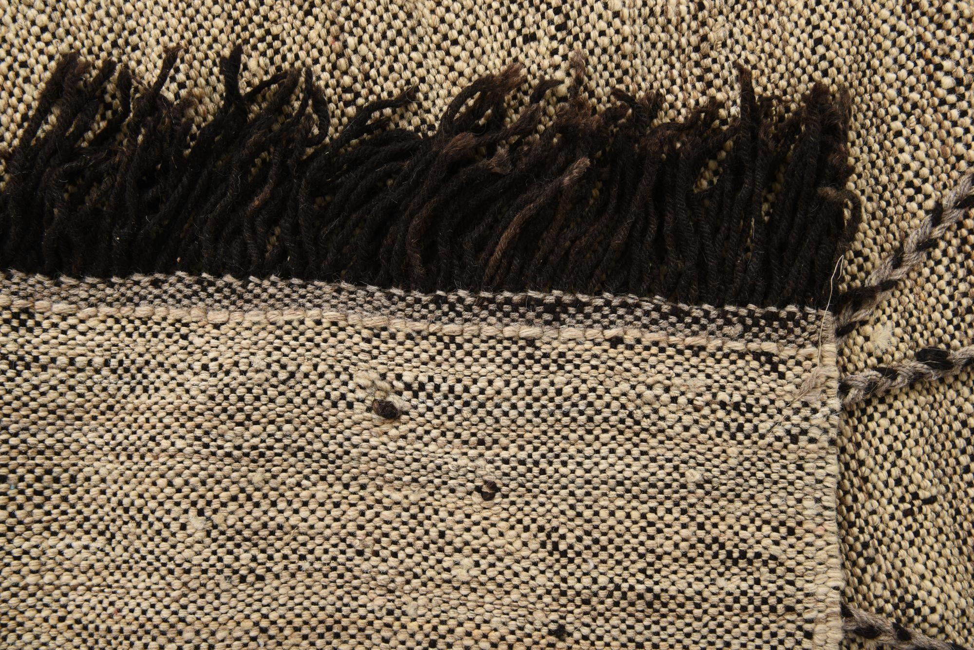 7' x 9' 7 Hand Knotted Moroccan Wool Rug
