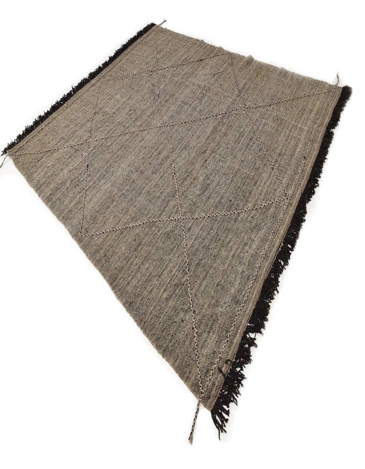Detail image of 8' 2 x 10' Hand Knotted Moroccan Wool Rug