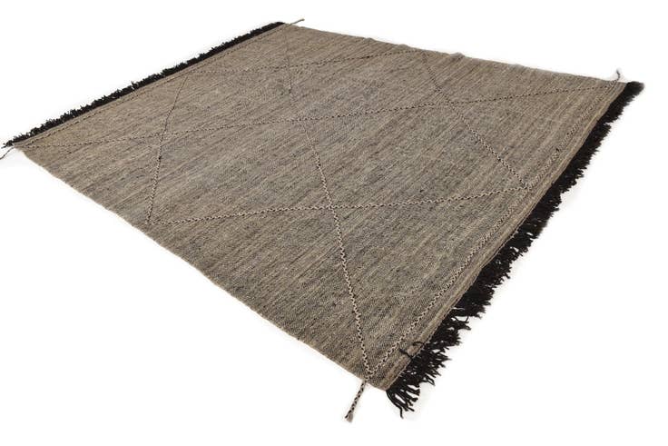 Detail image of 8' 2 x 10' Hand Knotted Moroccan Wool Rug