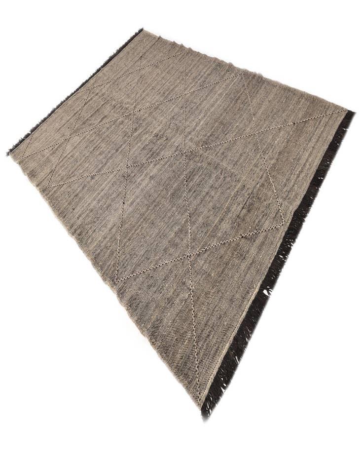 Detail image of 6' 7 x 9' 7  Hand Knotted Moroccan Wool Rug