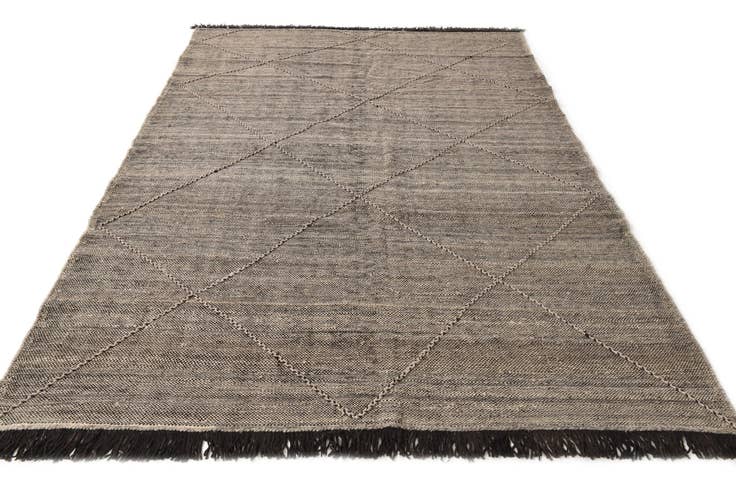 Detail image of 6' 7 x 9' 7 Hand Knotted Moroccan Wool Rug