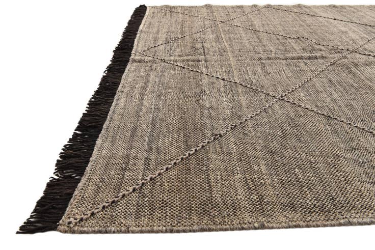 Detail image of 6' 7 x 9' 7 Hand Knotted Moroccan Wool Rug