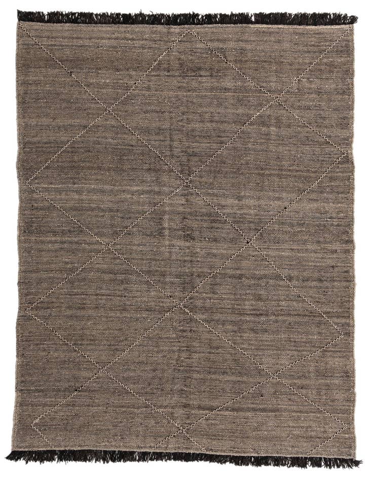 Detail image of 6' 7 x 9' 7 Hand Knotted Moroccan Wool Rug