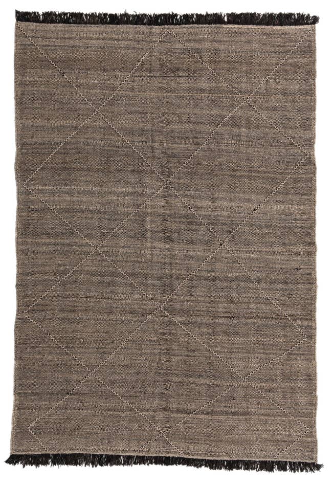 Detail image of 6' 7 x 9' 7 Hand Knotted Moroccan Wool Rug