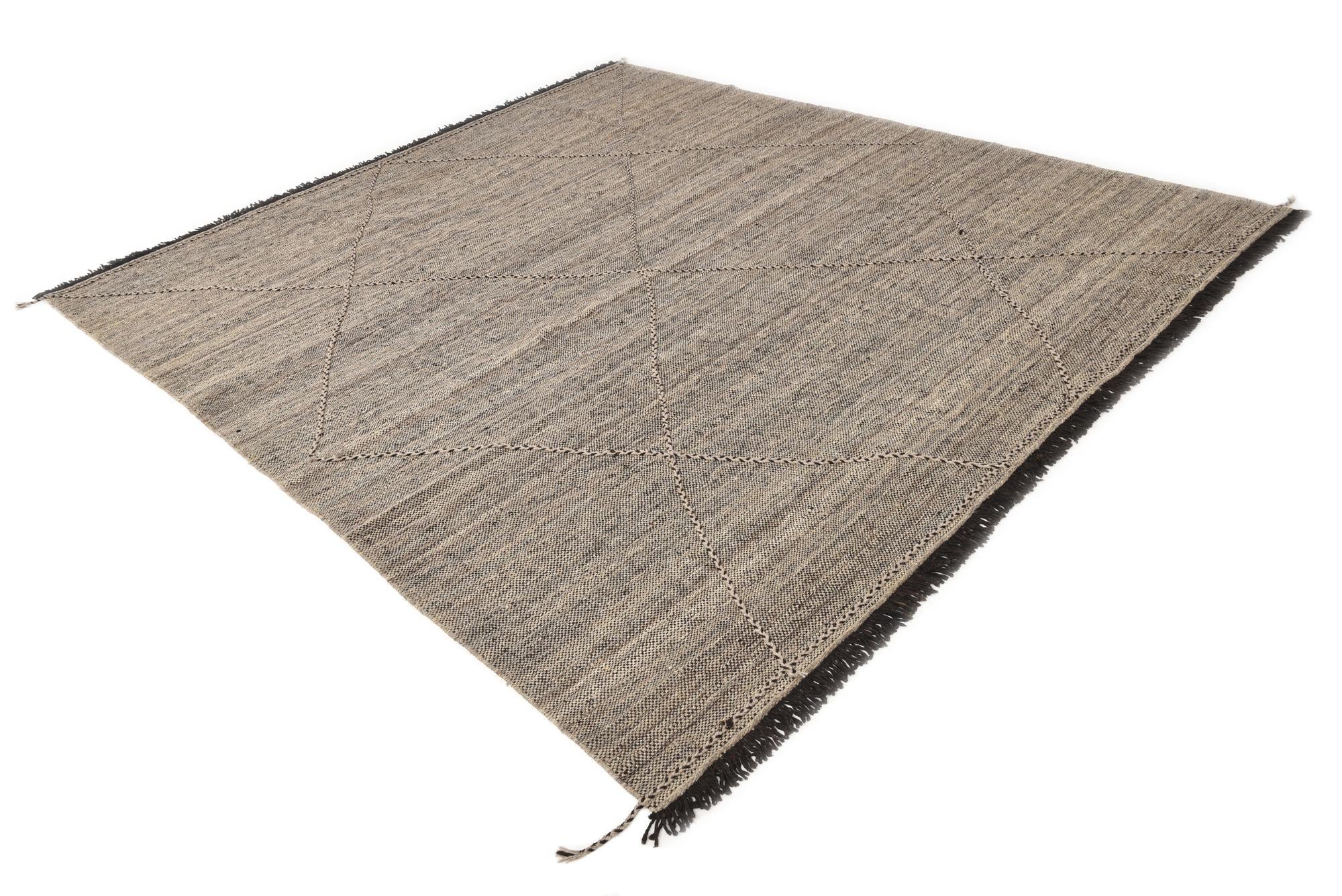 8' 5 x 9' 5 Hand Knotted Moroccan Wool Rug