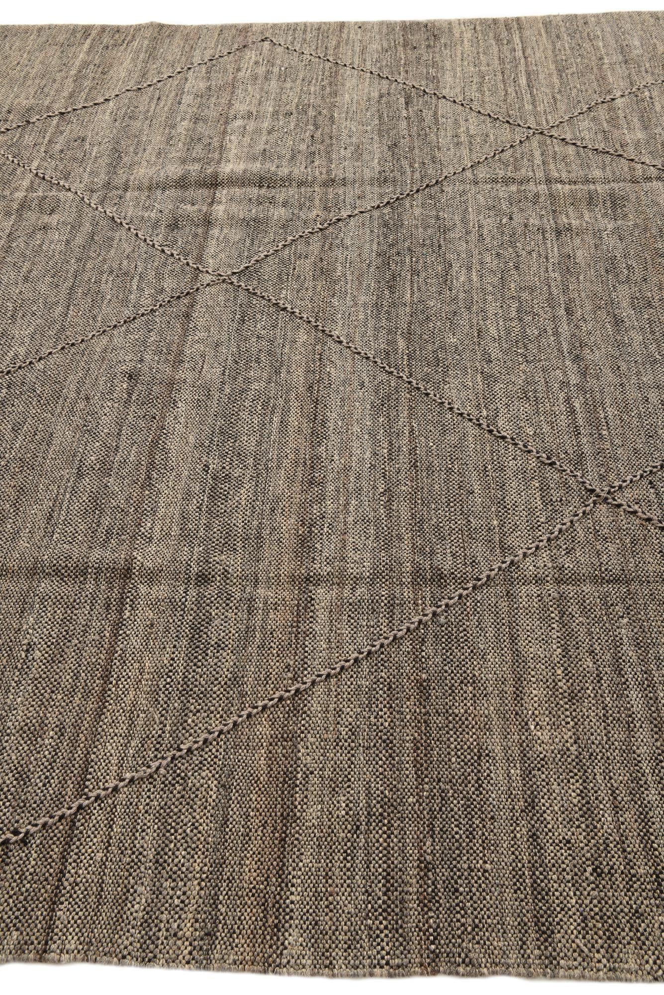 8' 5 x 9' 5 Hand Knotted Moroccan Wool Rug