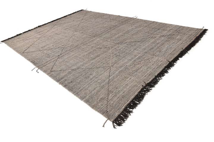 9' 7 x 13' 6 Hand Knotted Moroccan Wool Rug