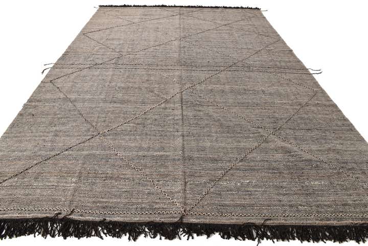 9' 7 x 13' 6 Hand Knotted Moroccan Wool Rug