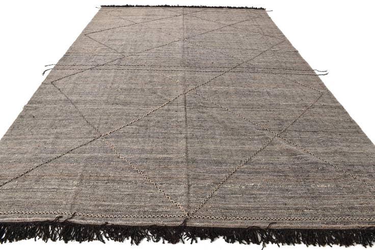Detail image of 9' 7 x 13' 6 Hand Knotted Moroccan Wool Rug