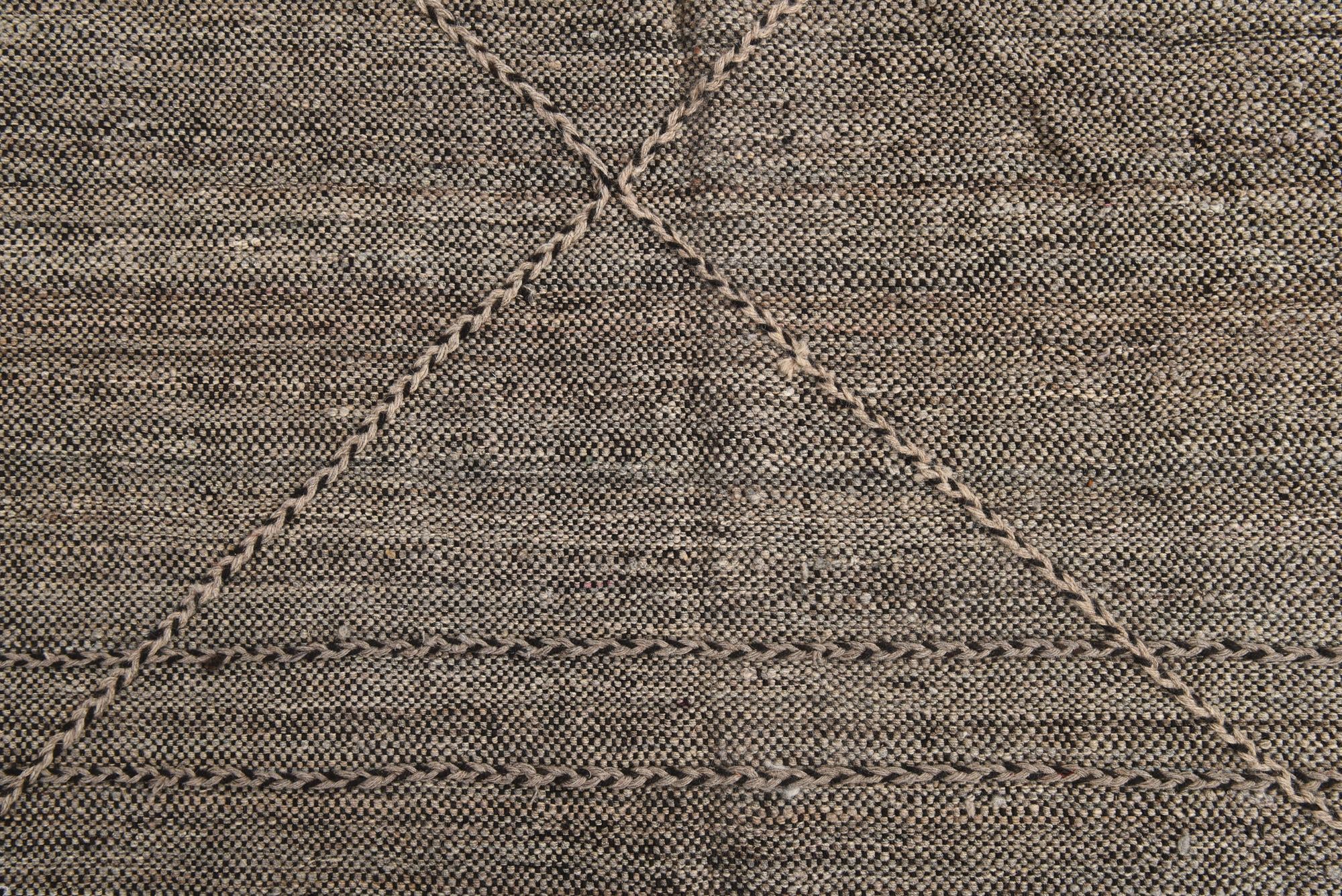 9' 7 x 13' 6 Hand Knotted Moroccan Wool Rug