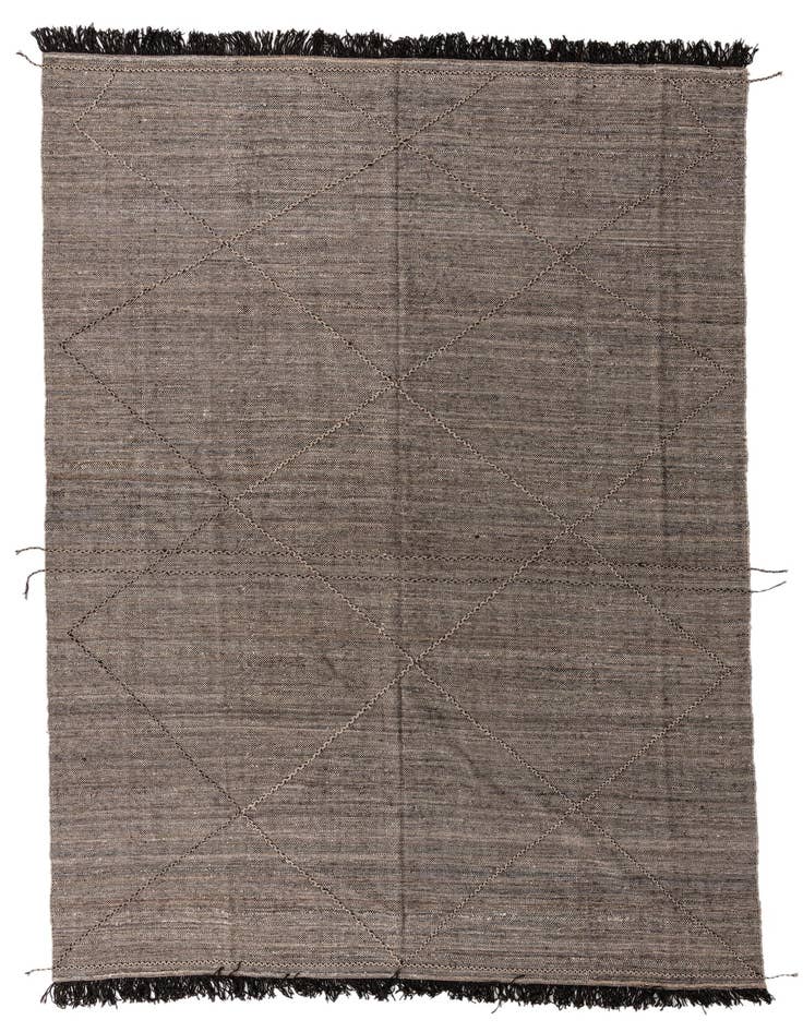 Detail image of 9' 7 x 13' 6 Hand Knotted Moroccan Wool Rug