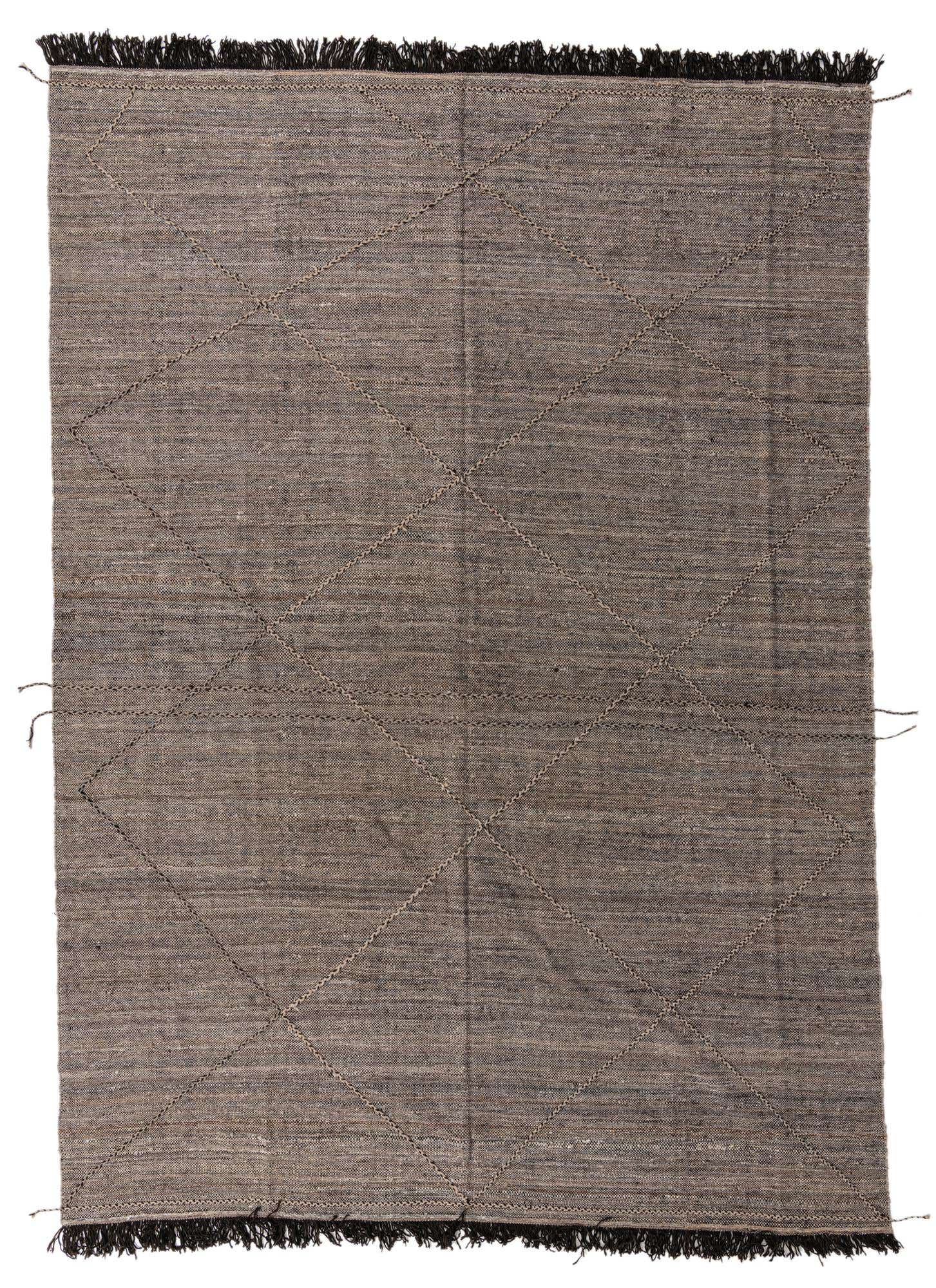 9' 7 x 13' 6 Hand Knotted Moroccan Wool Rug