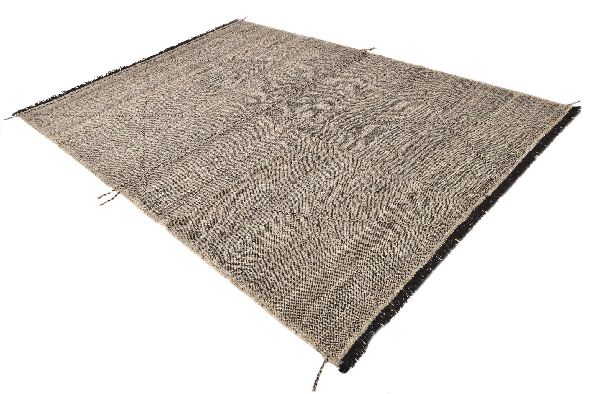 7' x 10' Hand Knotted Moroccan Wool Rug