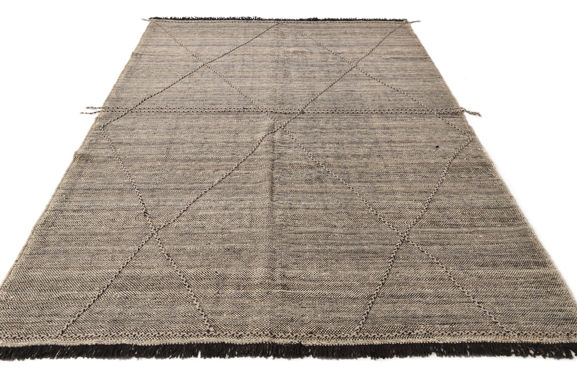 7' x 10' Hand Knotted Moroccan Wool Rug