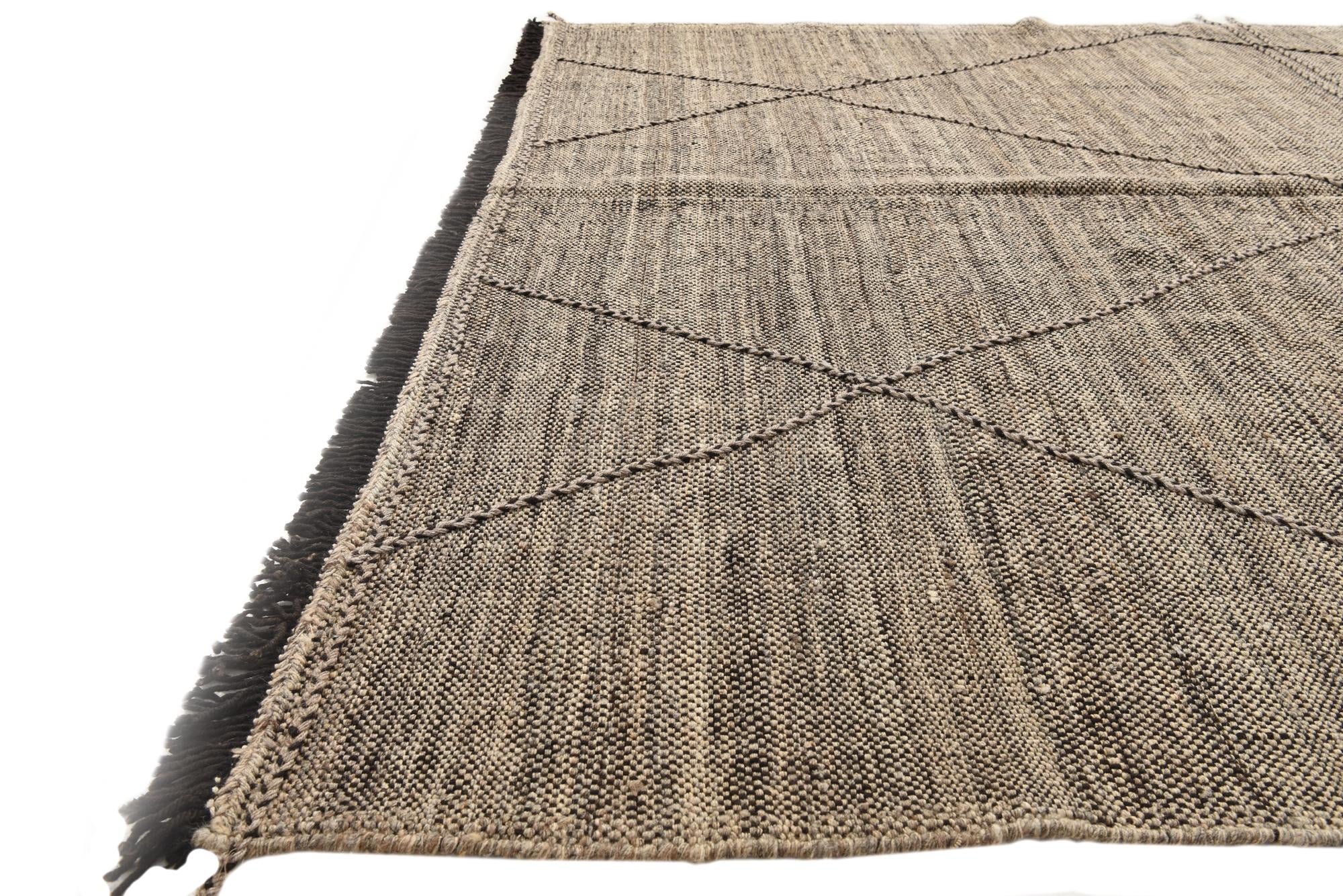 7' x 10' Hand Knotted Moroccan Wool Rug