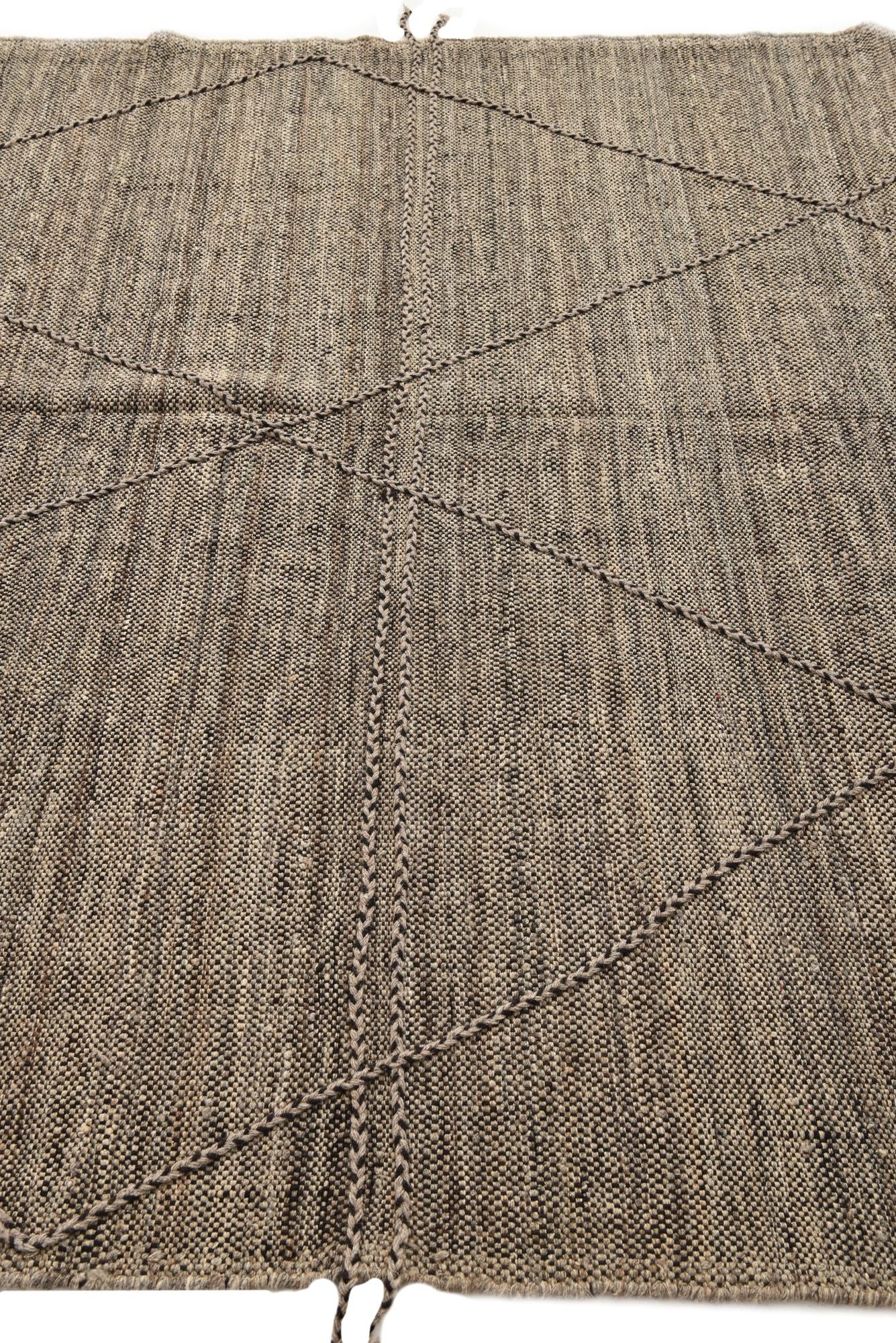 7' x 10' Hand Knotted Moroccan Wool Rug