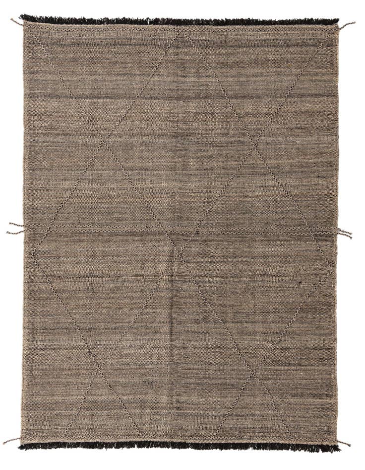 Detail image of 7' x 10' Hand Knotted Moroccan Wool Rug