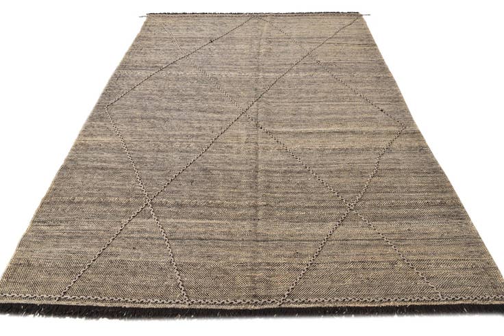 Detail image of 7' x 9' 9 Hand Knotted Moroccan Wool Rug