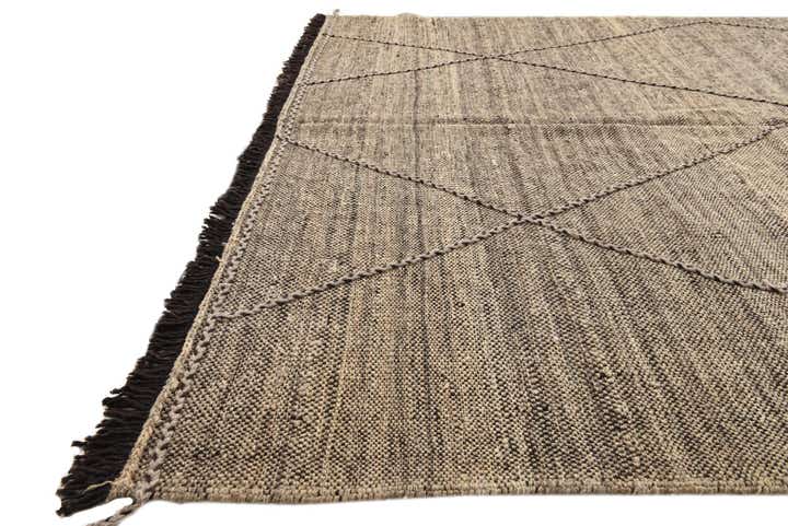 7' x 9' 9 Hand Knotted Moroccan Wool Rug