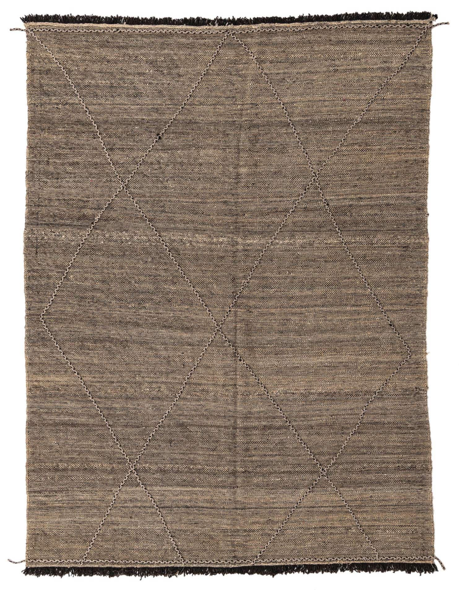 7' x 9' 9 Hand Knotted Moroccan Wool Rug