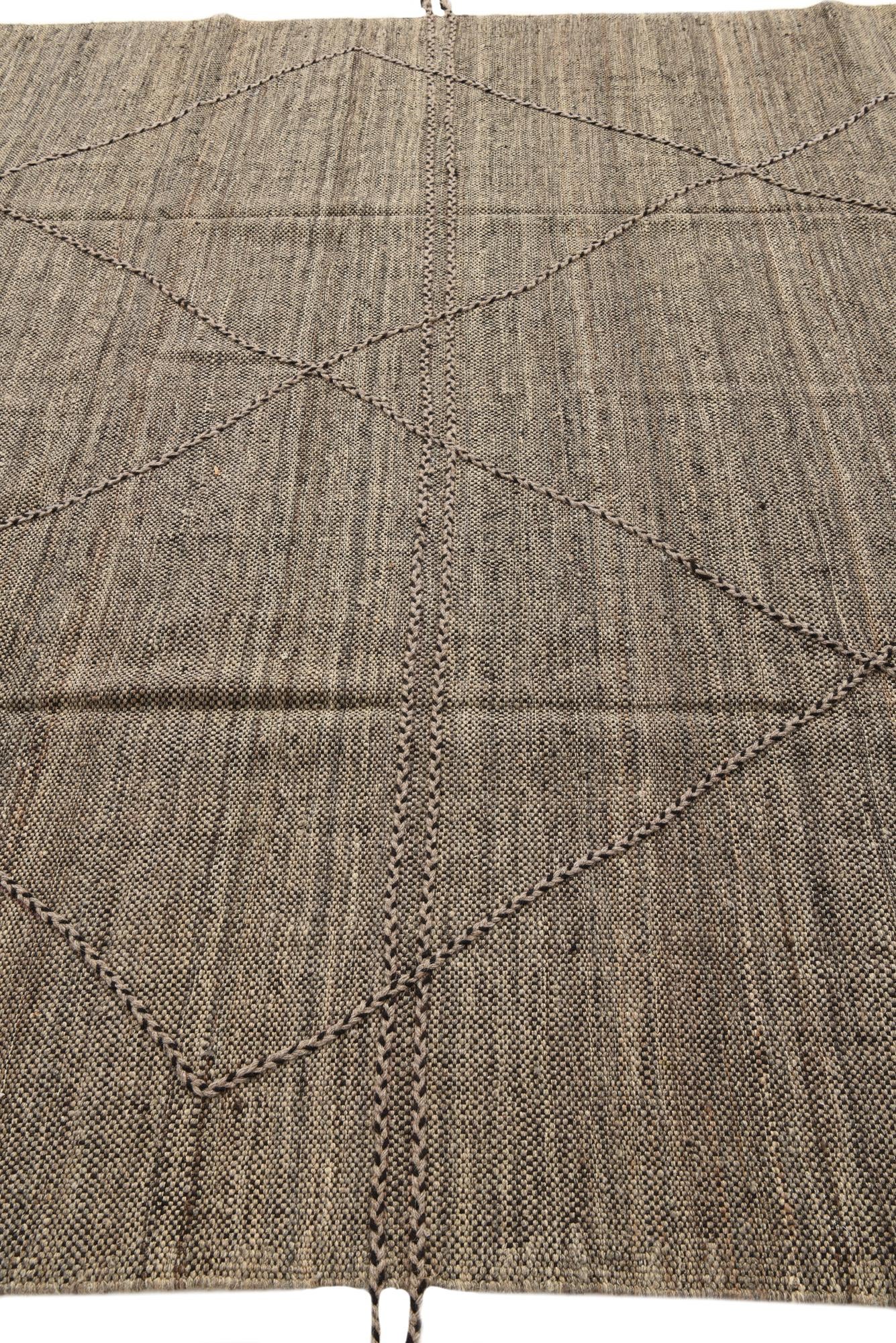 8' 3 x 9' 9 Hand Knotted Moroccan Wool Rug