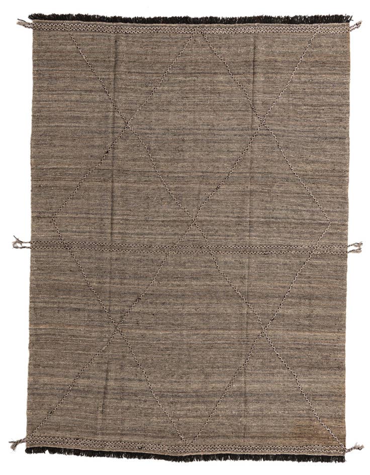 Detail image of 8' 3 x 9' 9 Hand Knotted Moroccan Wool Rug