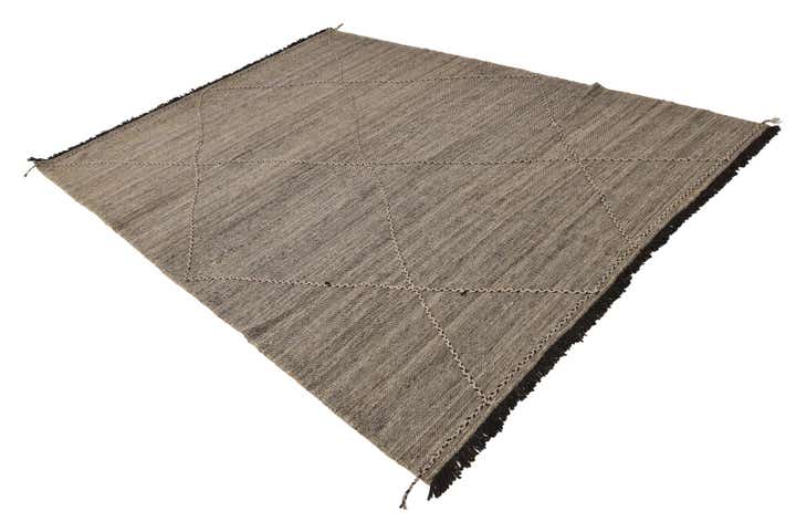 7' 1 x 9' 9 Hand Knotted Moroccan Wool Rug