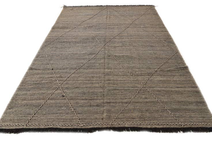 Detail image of 7' 1 x 9' 9 Hand Knotted Moroccan Wool Rug