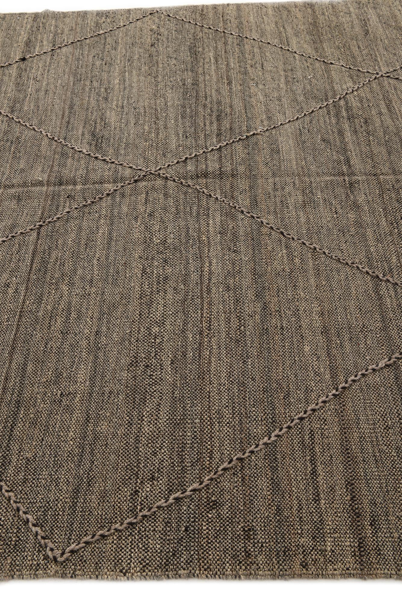 7' 1 x 9' 9 Hand Knotted Moroccan Wool Rug