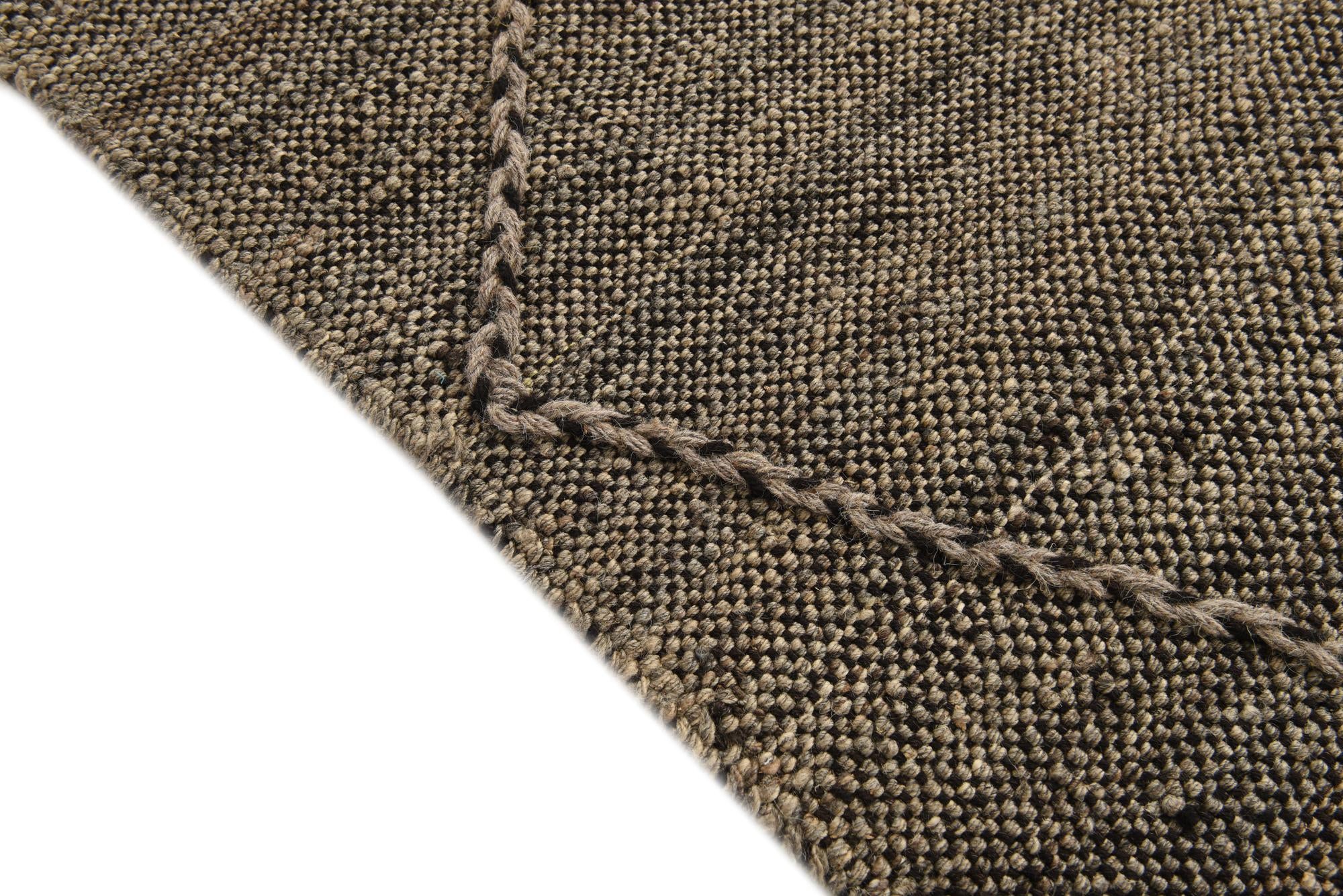 7' 1 x 9' 9 Hand Knotted Moroccan Wool Rug