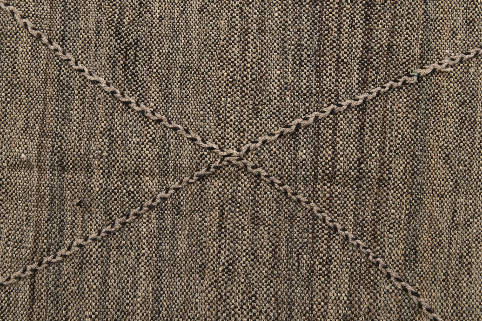 7' 1 x 9' 9 Hand Knotted Moroccan Wool Rug