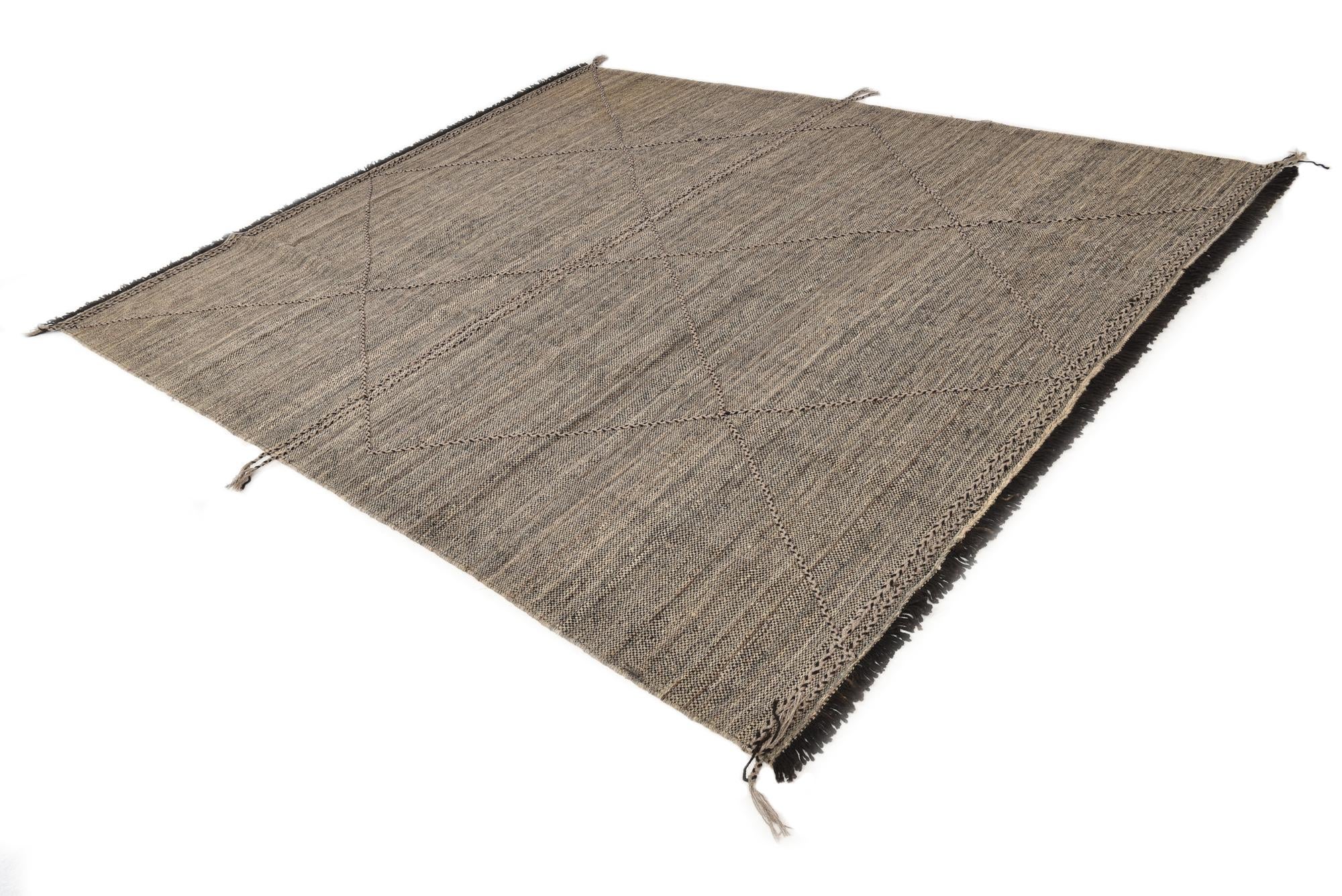 8' 5 x 9' 8 Hand Knotted Moroccan Wool Rug